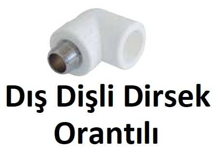 Orantılı Dış Dişli Dirsekler